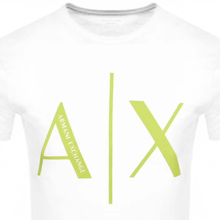 Alternative Image for ProductArmani Exchange Crew Neck Logo T Shirt White2